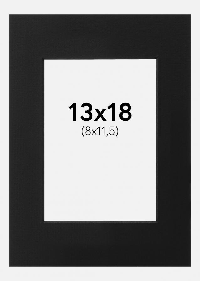 Passepartout Svart (Svart kärna) 13x18 cm (8x11,5)