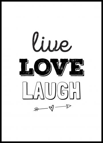 Live Love Laugh Poster Bga 5826