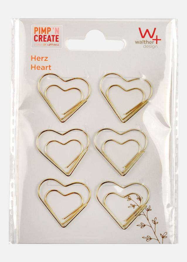 PAC Metall Paperclip Heart Guld