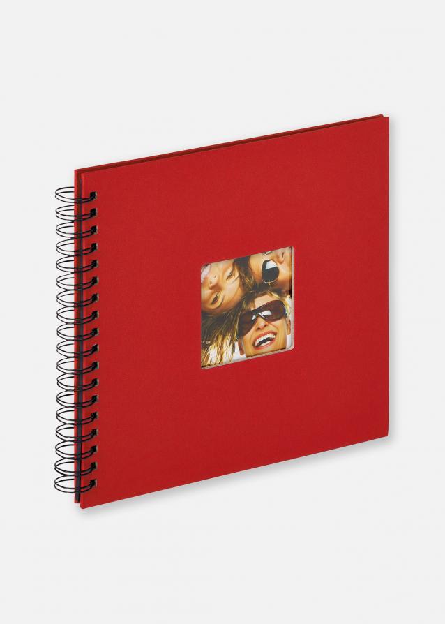 Fun Spiralalbum Röd - 26x25 cm (40 Svarta sidor / 20 blad)