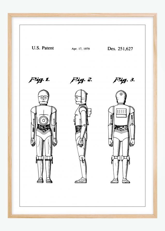 Patentritning - Star Wars - C-3PO Poster