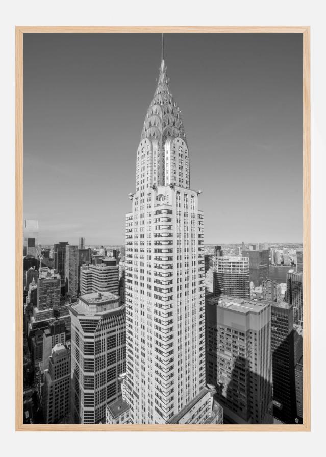 Chrysler Black and White Poster