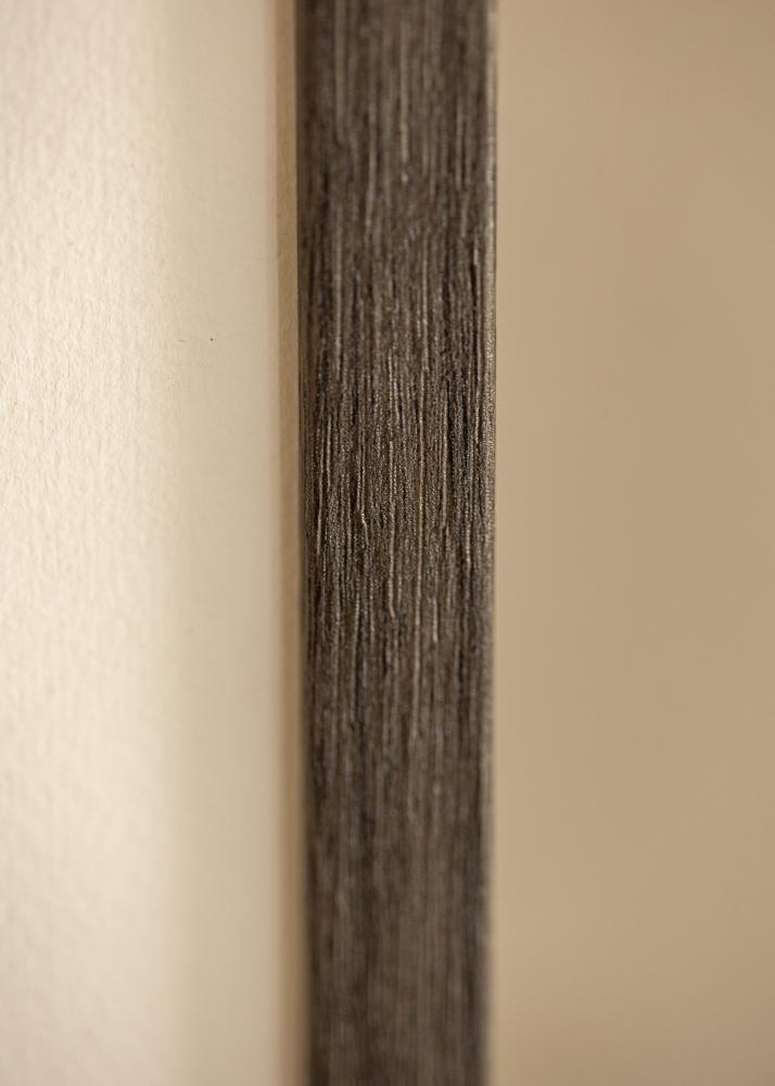 Ram Ares Grey Oak 40x60 cm - Passepartout Vit 25x50 cm