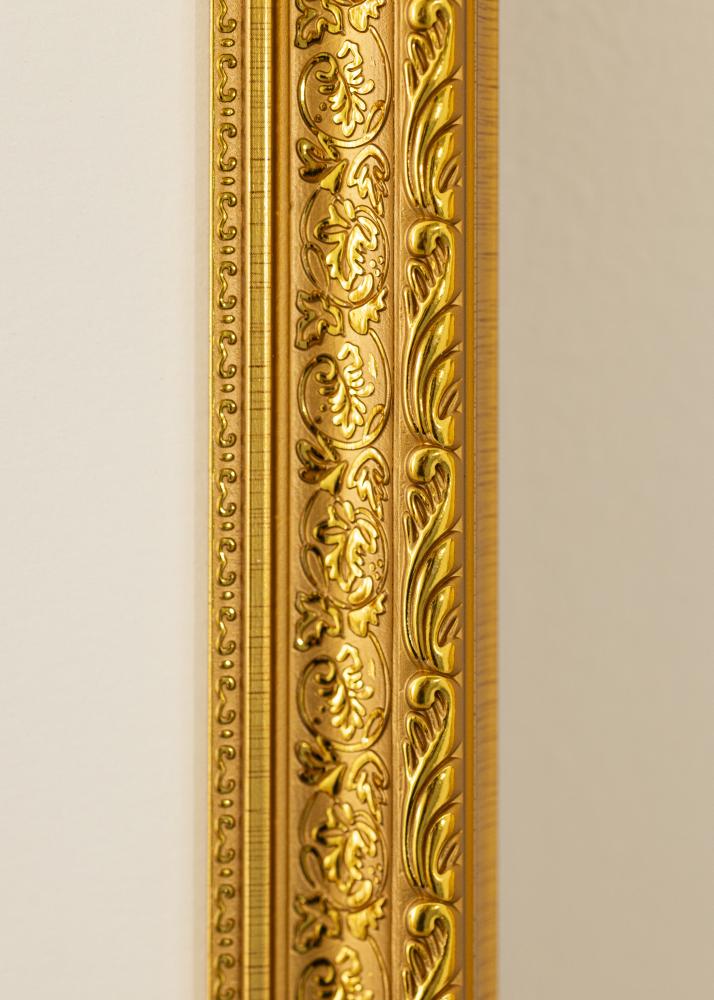 Ram Ornate Guld 40x50 cm - Passepartout Vit 28x35 cm