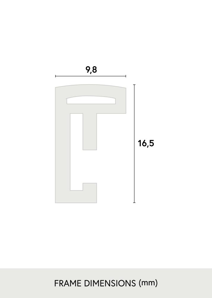 Ram Scandi Svart 60x80 cm - Passepartout Vit 50x70 cm