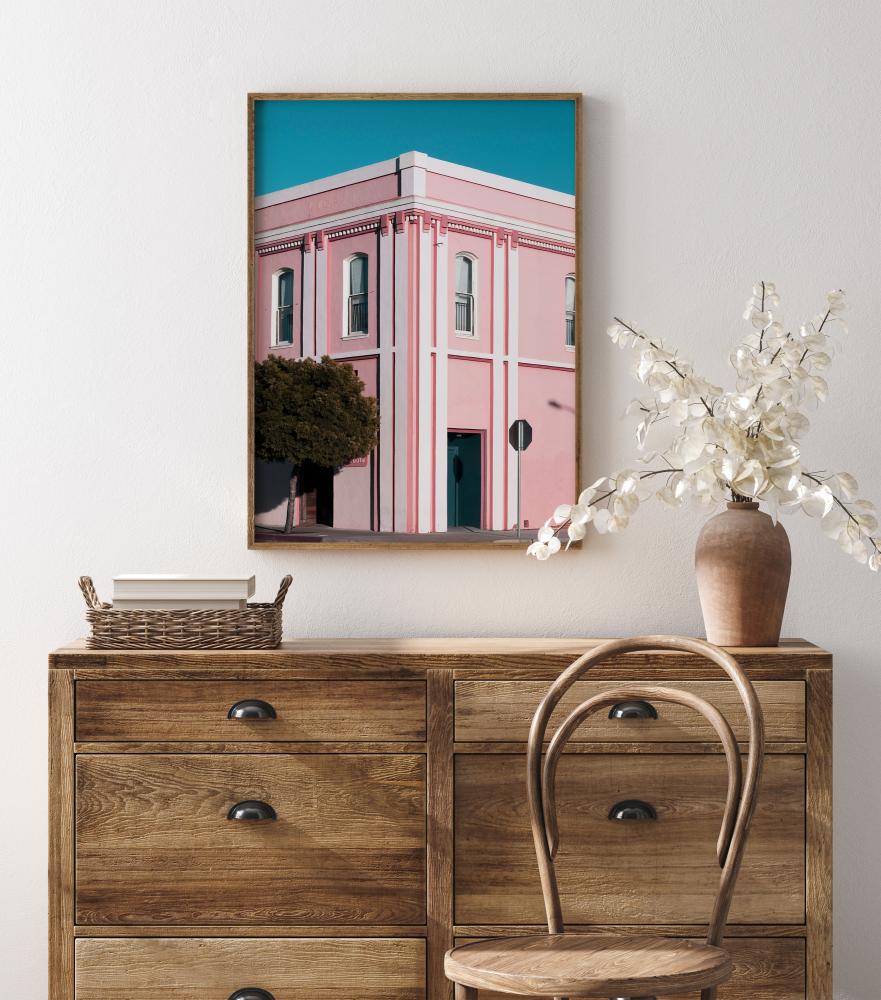 Pink Building Poster