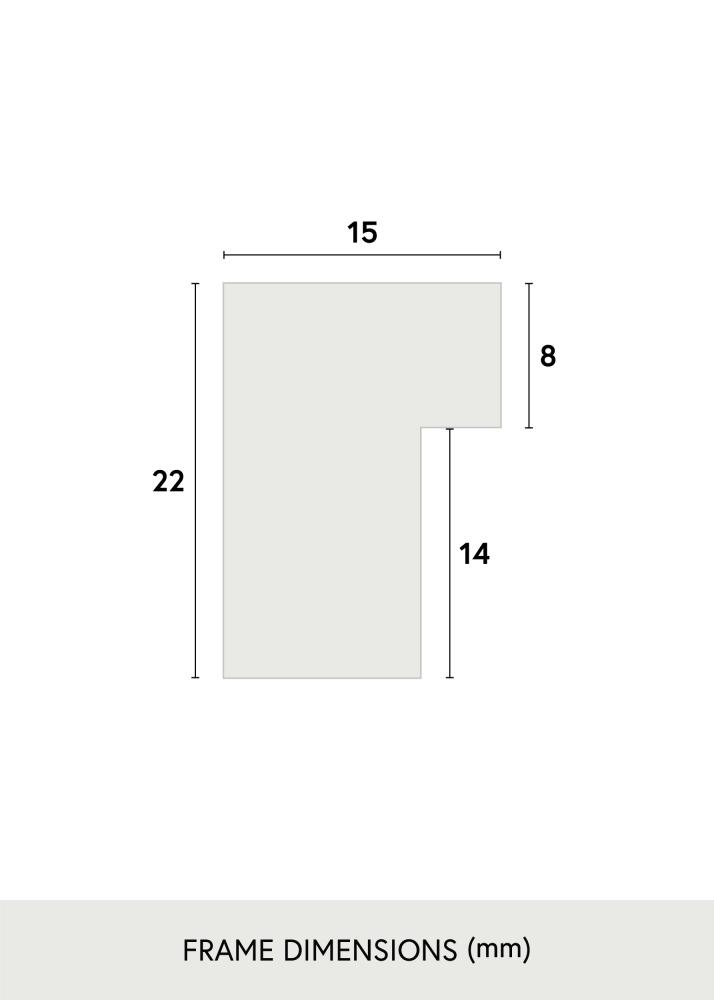 Ram Exklusiv Svart 70x100 cm