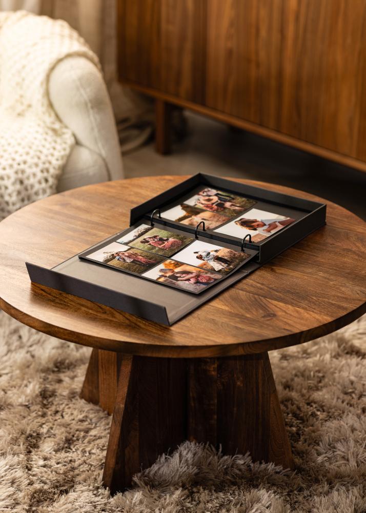 KAILA PHOTO ALBUM Black - Coffee Table Photo Album (60 Svarta Sidor / 30 Blad)