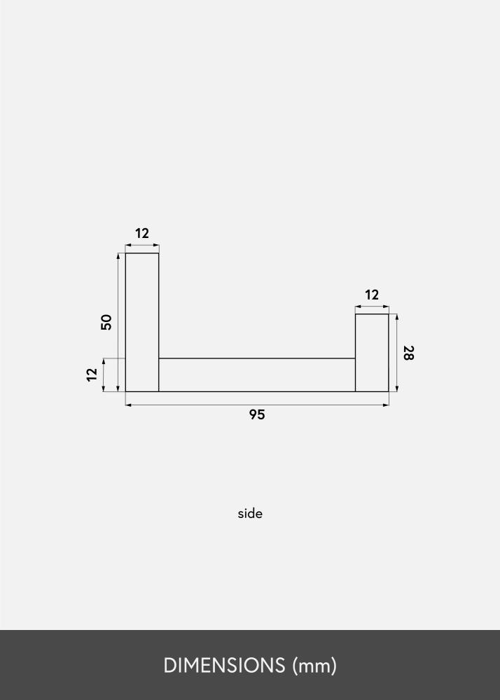 Tavelhylla Ek 90 cm