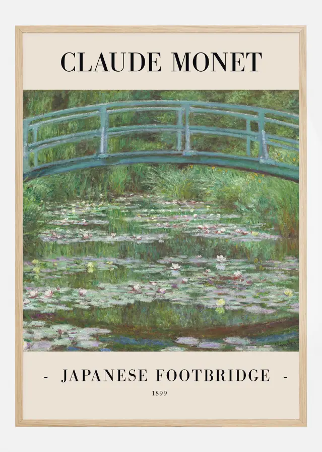 Claude Monet -Japanese Footbridge 1899 Poster