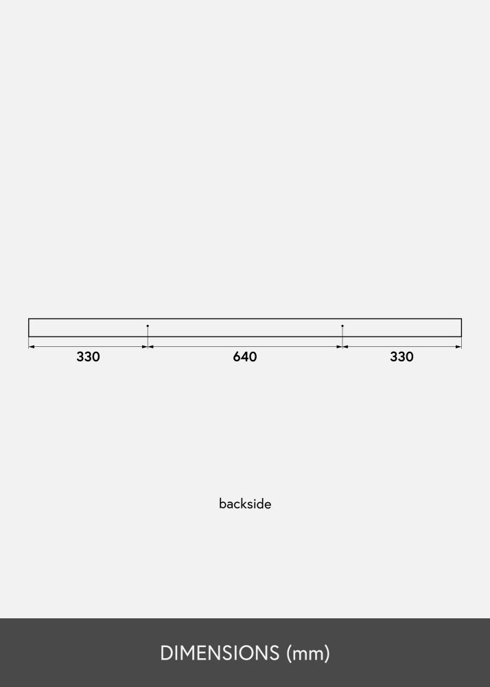 Tavelhylla Vit 130 cm