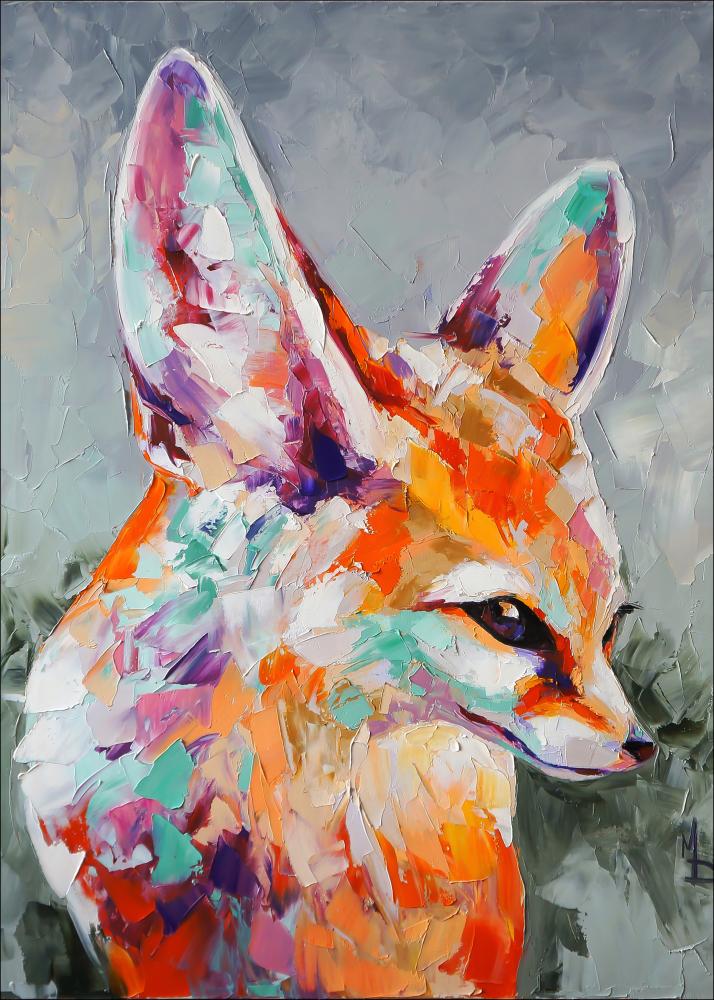 Fox Painting Poster