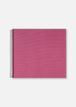 Bella Vista Spiralalbum Fuchsia - 35x30 cm (40 Svarta sidor / 20 blad)