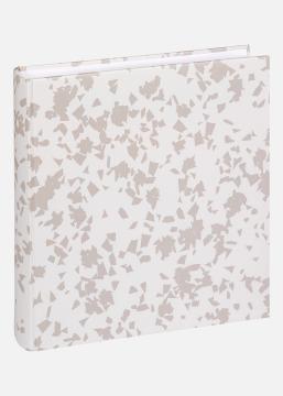 Terrazzo stone Album Vit - 28x29 cm (60 Vita sidor / 30 blad)