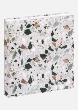 Terrazzo stone Album Svart - 28x29 cm (60 Vita sidor / 30 blad)