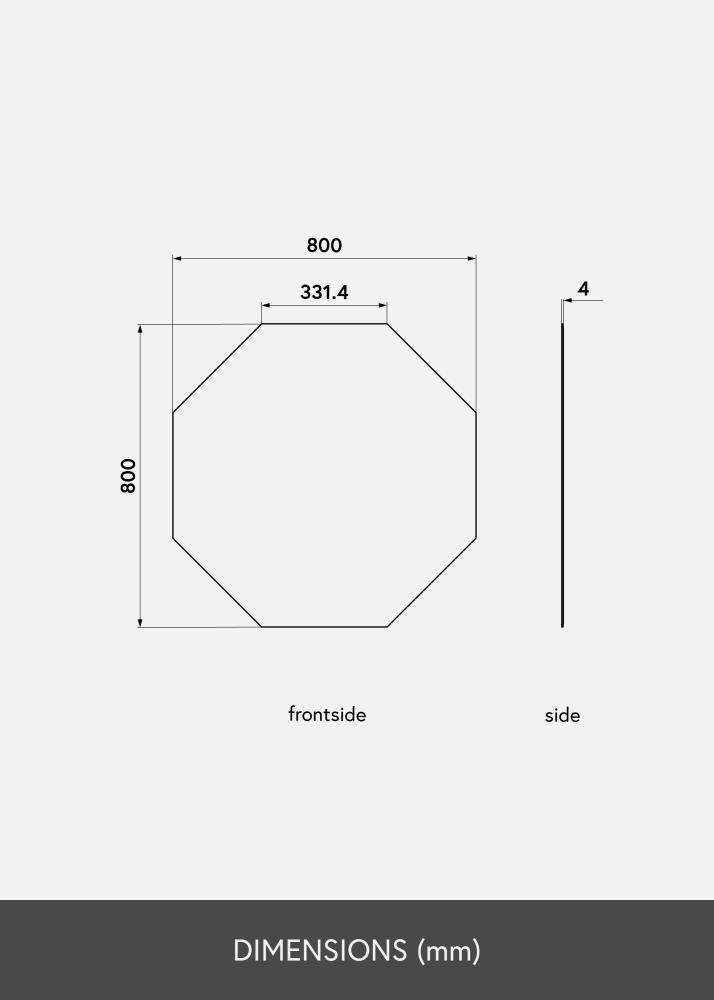 KAILA Spegel Octagon 80x80 cm