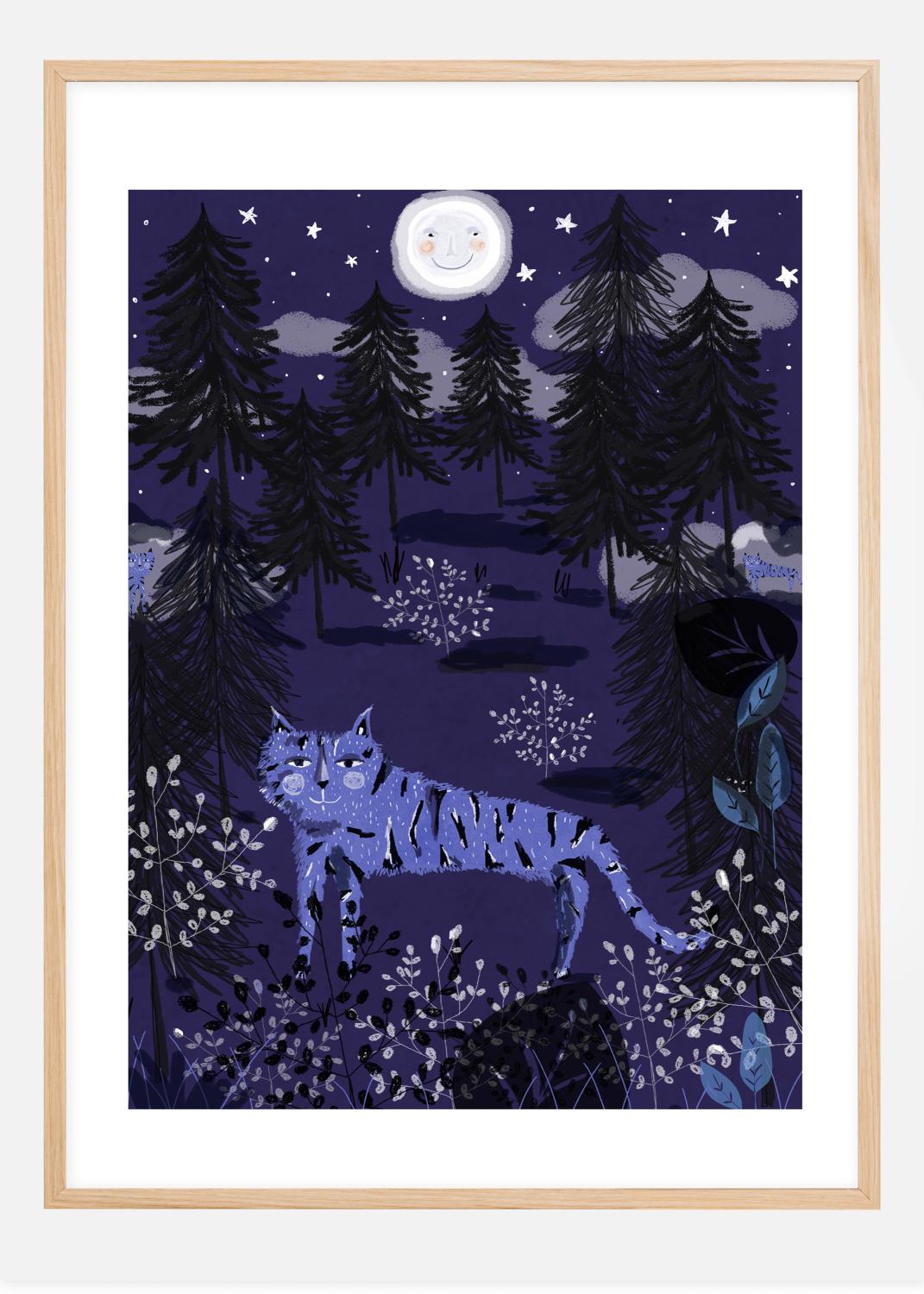 Night Tigers Poster (70x100 cm)