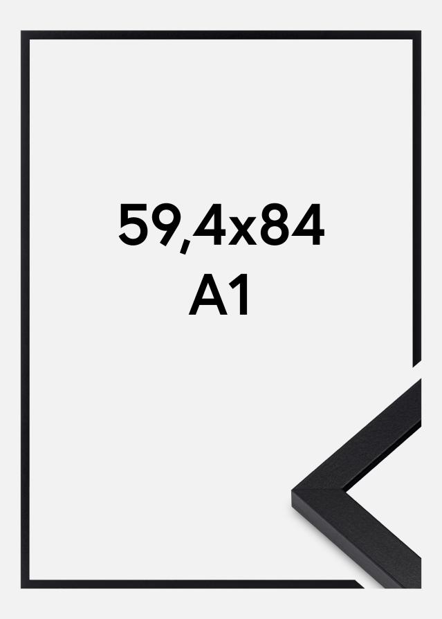 Ram Modern Akrylglas Svart 59.4x84 cm (A1)