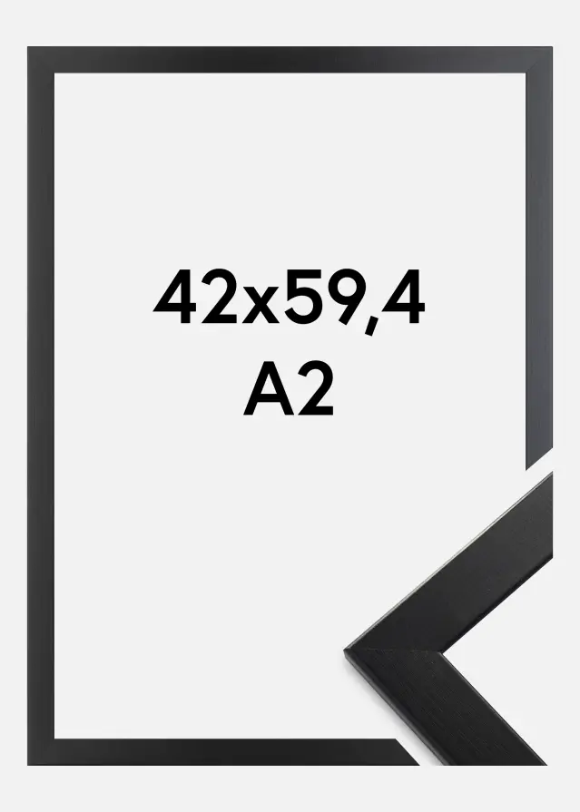 Ram Trendline Akrylglas Svart 42x59,4 cm (A2)