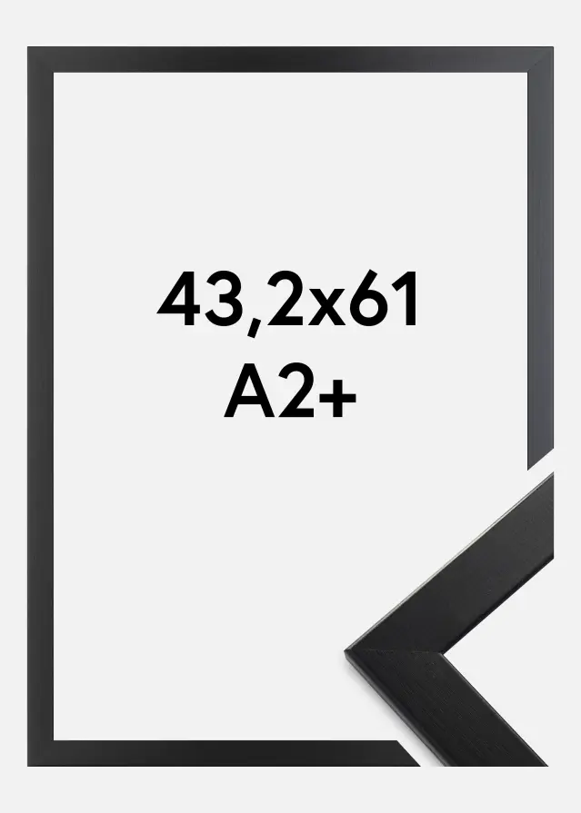 Ram Trendline Akrylglas Svart 43,2x61 cm (A2+)