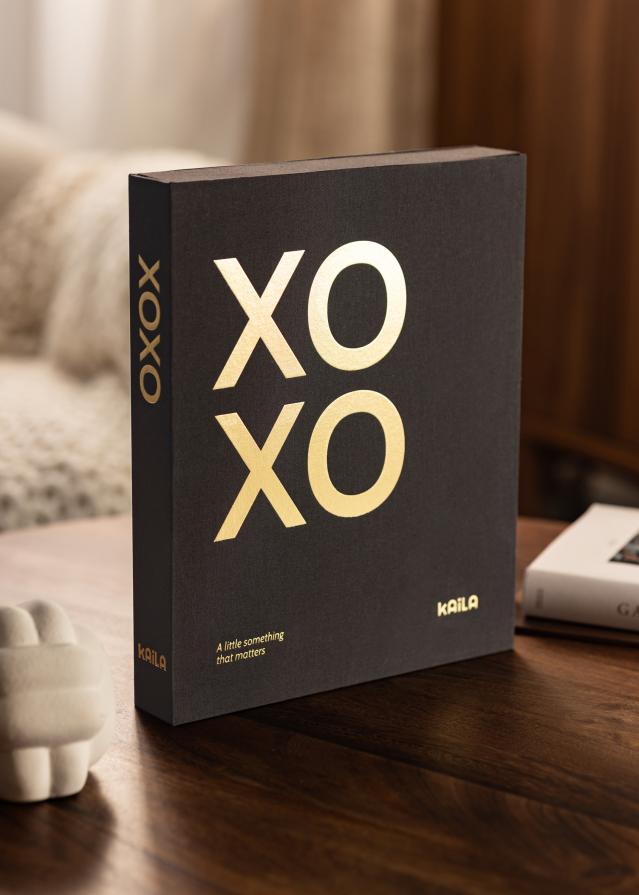 KAILA XOXO Black - Coffee Table Photo Album (60 Svarta Sidor / 30 Blad)