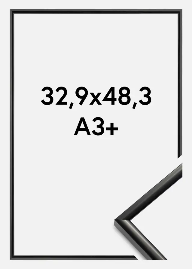 Ram New Lifestyle Akrylglas Svart 32,9x48,3 cm (A3+)