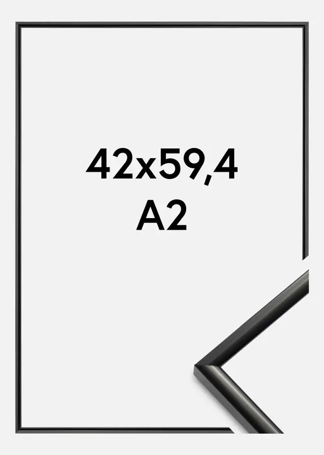 Ram New Lifestyle Akrylglas Svart 42x59,4 cm (A2)