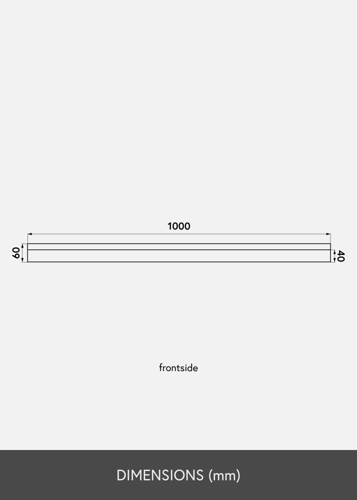 KAILA Tavelhylla Svart 100 cm