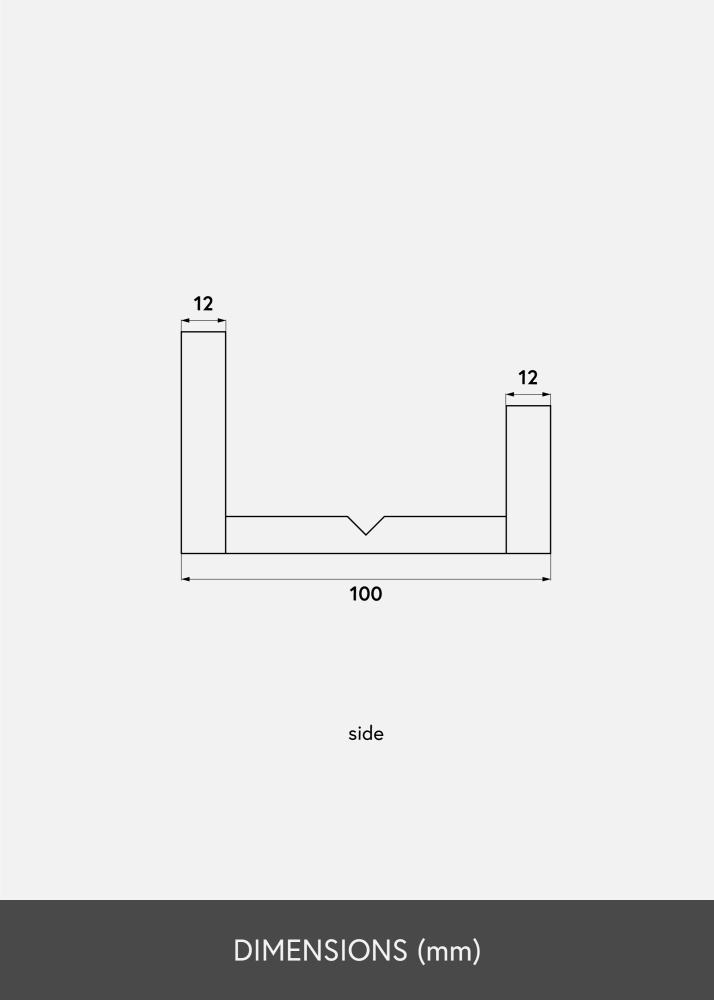 KAILA Tavelhylla Svart 100 cm