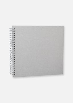 Base Line Canvas Wire-O Beige 30x30 cm (50 Vita sidor / 25 Blad)