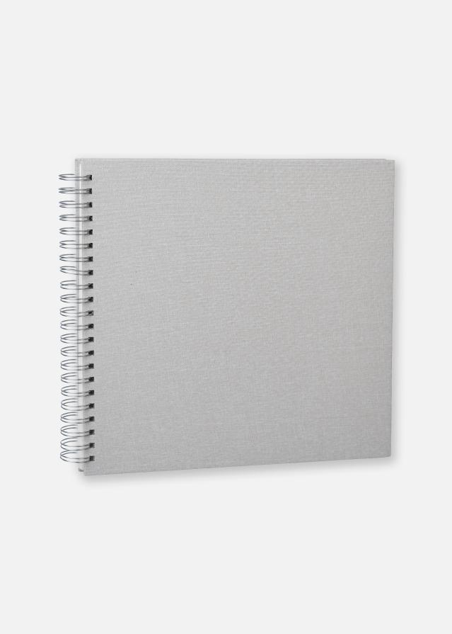 Base Line Canvas Wire-O Beige 30x30 cm (50 Vita sidor / 25 Blad)