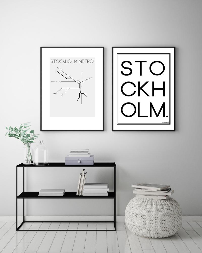 Stockholm Metro - 50x70 cm Poster