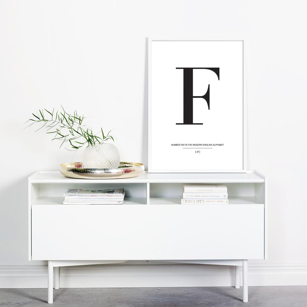 Letter F Poster