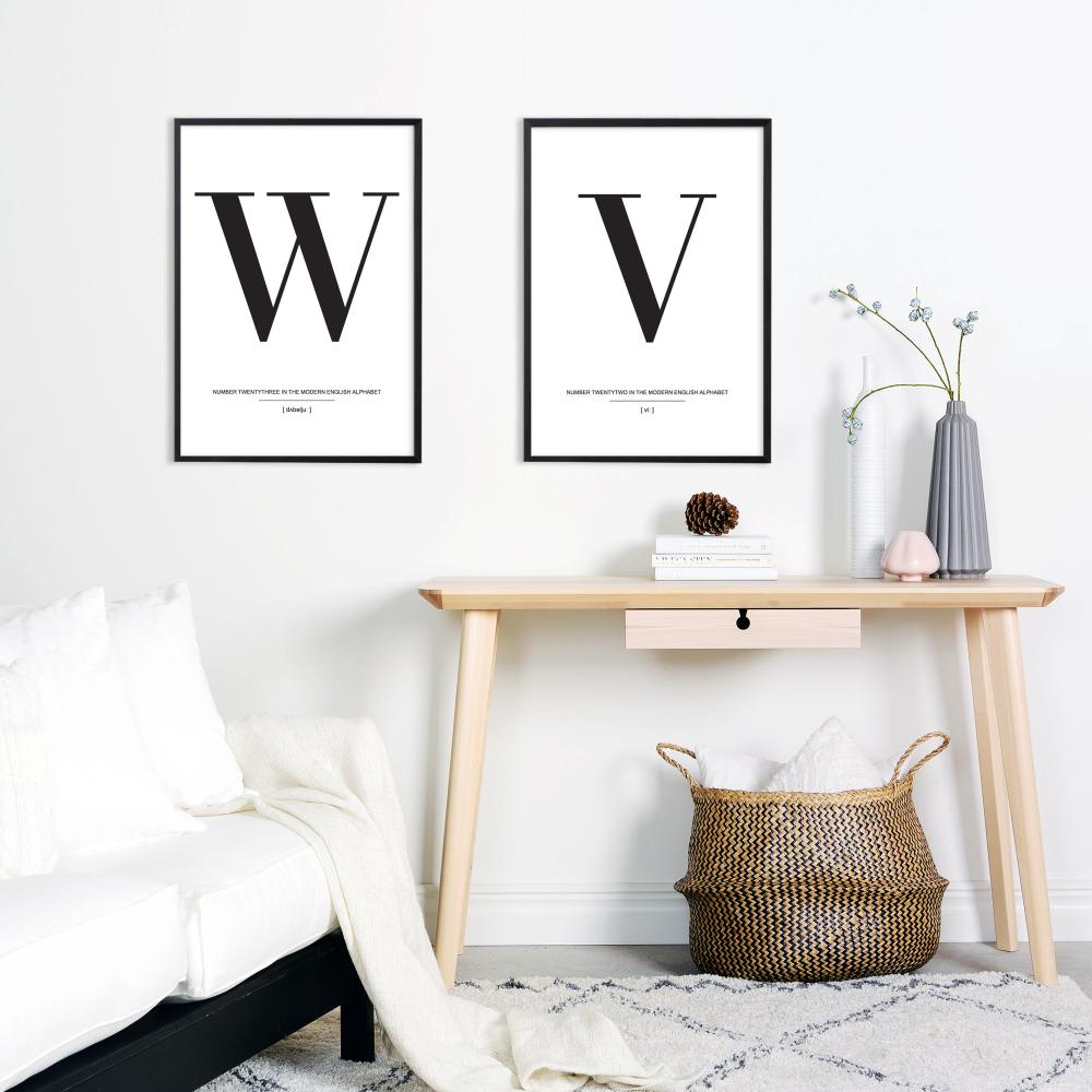 Letter W Poster