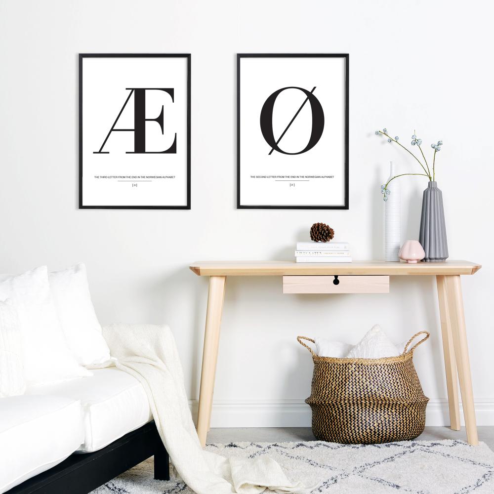 Letter Ø Norway Poster