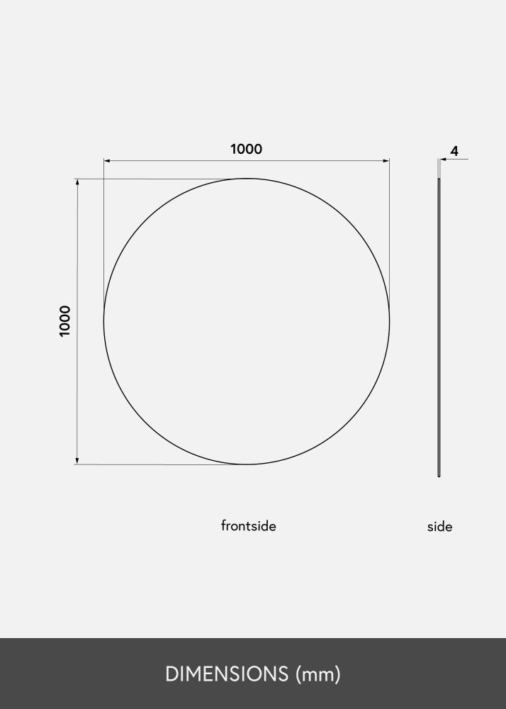 KAILA Rund Spegel 100 cm Ø