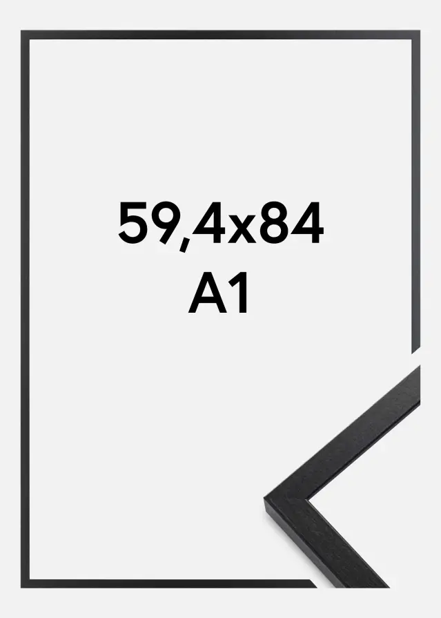 Ram Soul Akrylglas Svart 59,4x84 cm (A1)