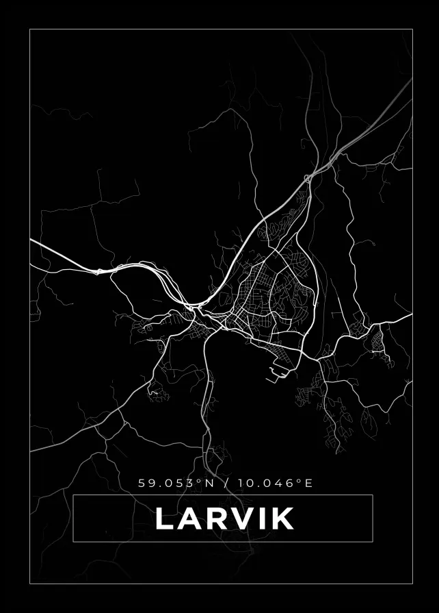 Karta - Lavrik - Svart Poster