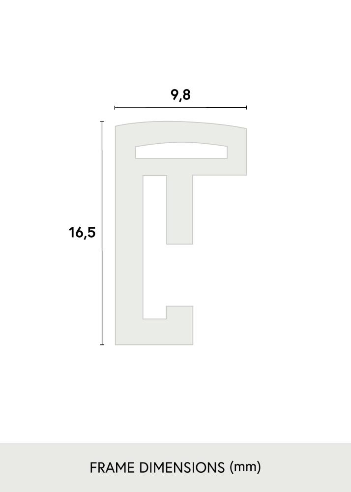 Ram New Lifestyle Gul 50x70 cm - Passepartout Vit 42x59,4 cm (A2)