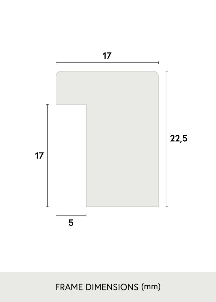 Ram Grimsåker Ek 40x40 cm - Passepartout Svart 30x30 cm