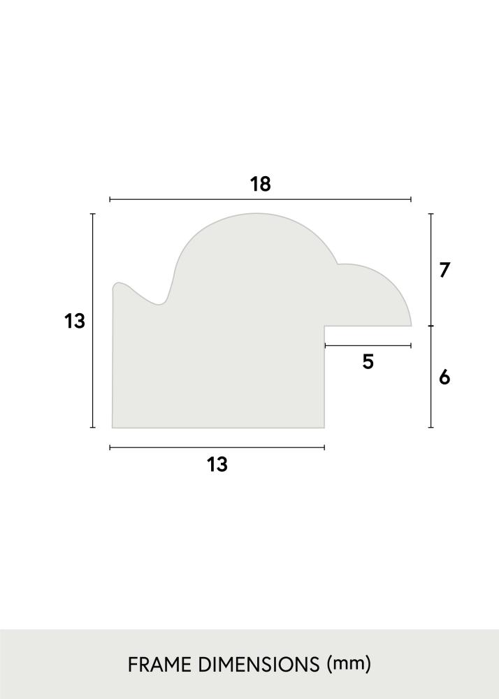 Ram Line Svart 15x23 cm