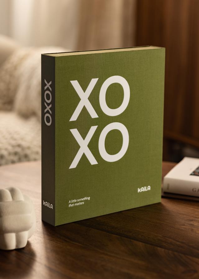 KAILA XOXO Olive - Coffee Table Photo Album (60 Svarta Sidor / 30 Blad)