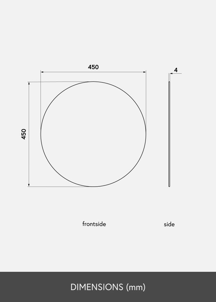 KAILA Rund Spegel 45 cm Ø