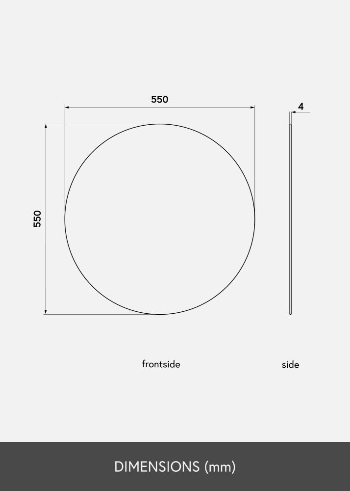 KAILA Rund Spegel 55 cm Ø