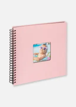 Fun Babyalbum Rosa - 30x30 cm (50 Svarta sidor/25 blad)