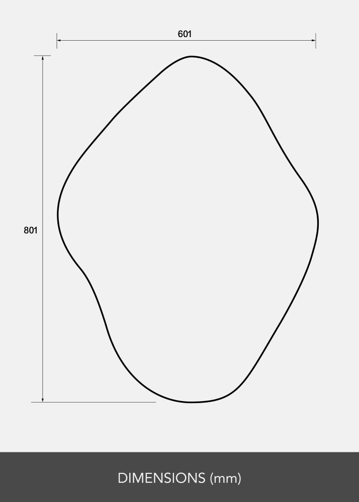 Spegel Biface 60x80 cm