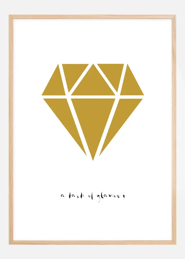 Diamant - Guld Poster