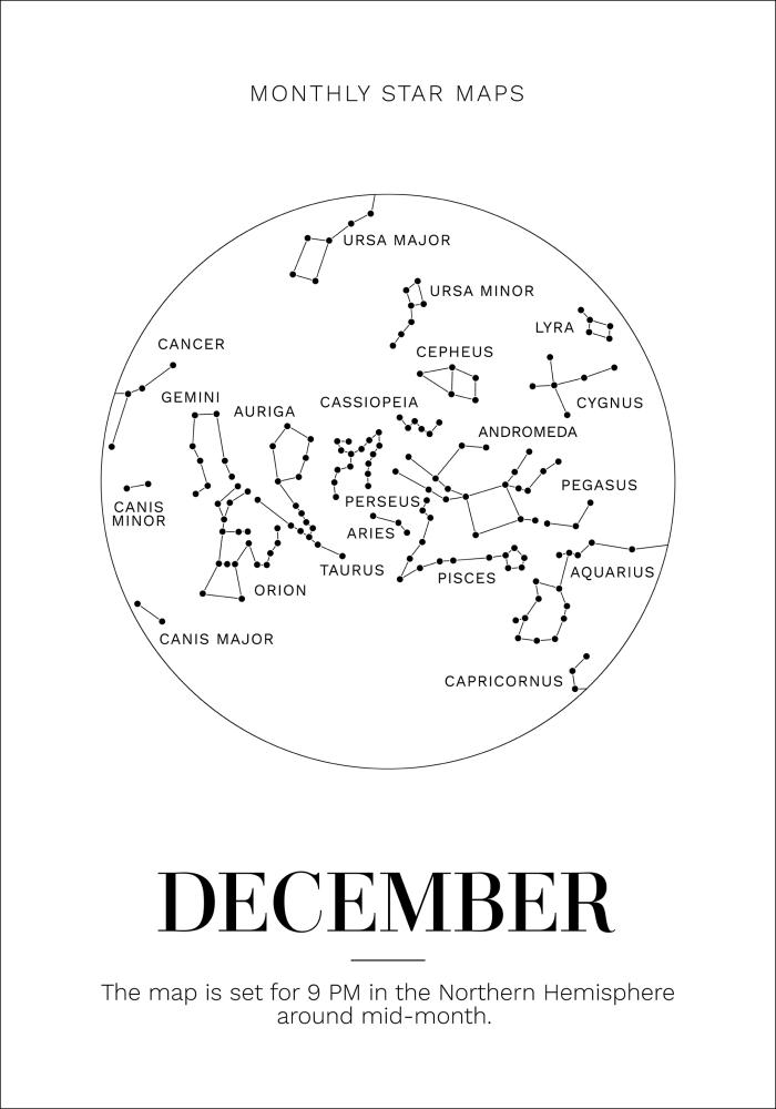 Monthly star December Poster