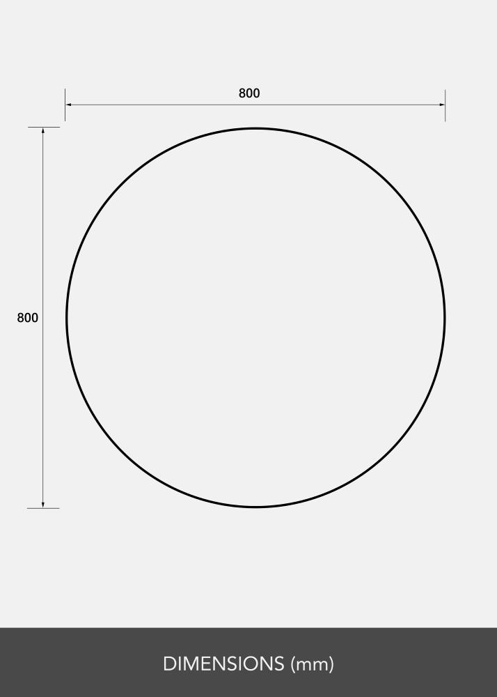 Spegel Rund 80 cm Ø - Selected By BGA