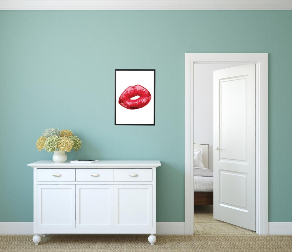 Red Lips Poster